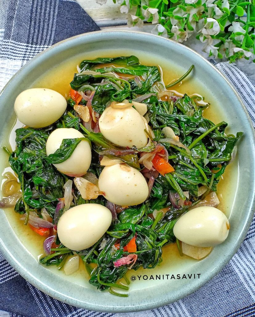 Cah Kangkung Telur Puyuh